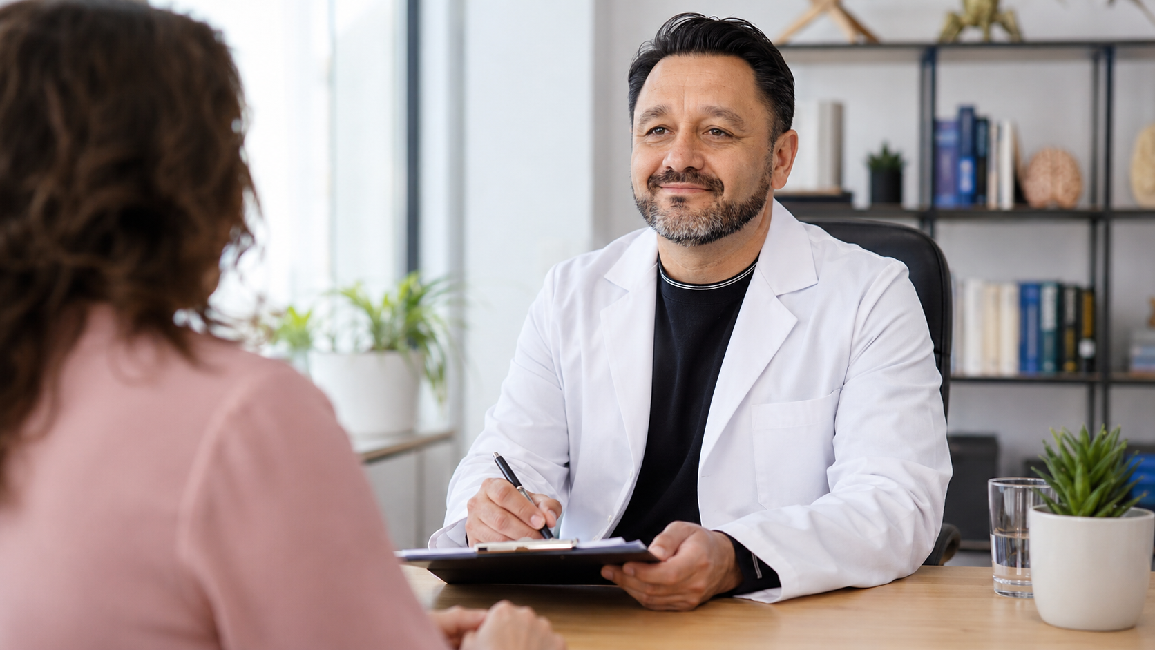 Dr. Pedro Uriarte en consulta